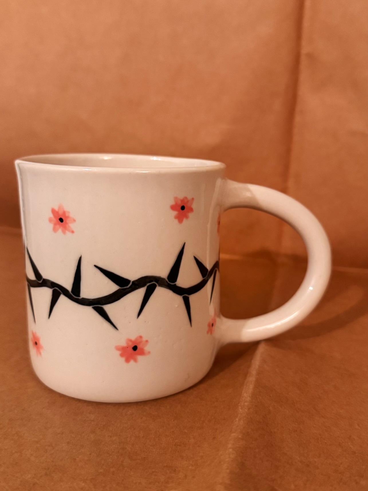 Ciernie kwiatki kubek 400 ml zdjęcie 1