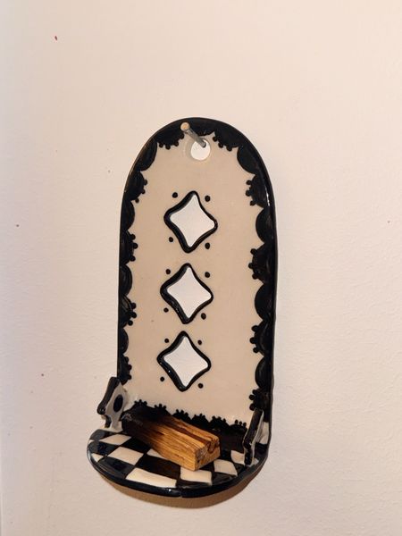 Scent/candle holder on wall CHESSBOARD