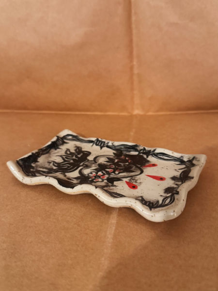 Podstawka na kadzidło serce zdjęcie 2