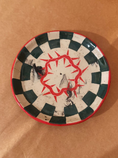 Podstawka pod kadzidło/bizu ciernie zdjęcie 1