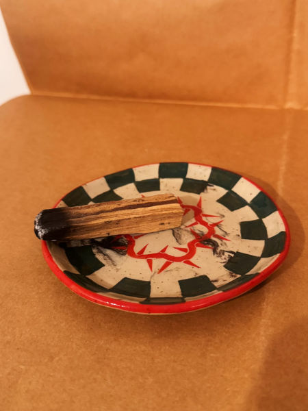 Podstawka pod kadzidło/bizu ciernie zdjęcie 2