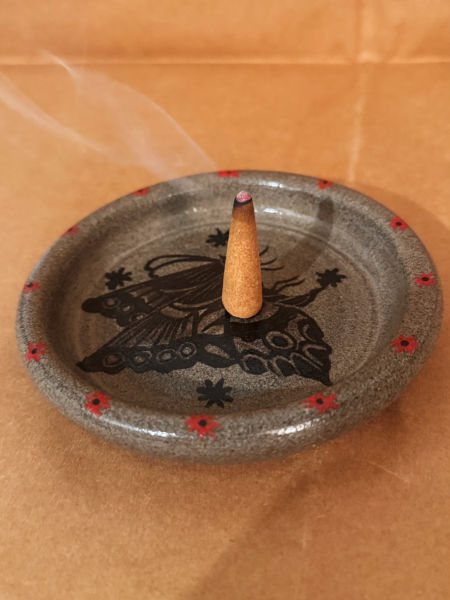Podstawka pod kadzidło/bizu motyl zdjęcie 3