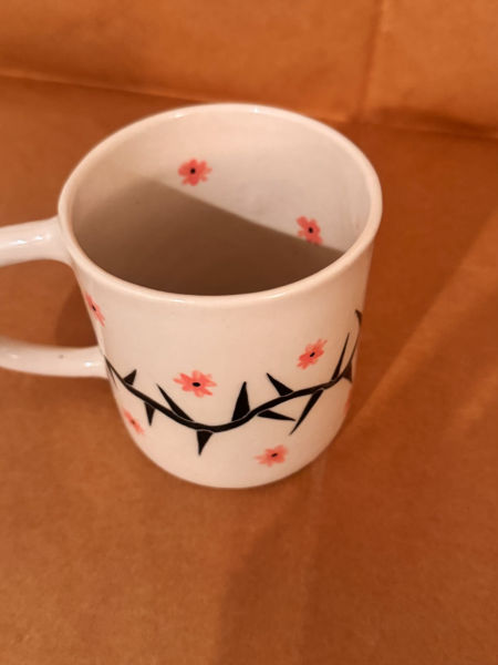 Ciernie kwiatki kubek 400 ml zdjęcie 3