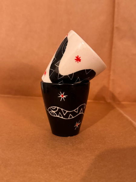 Czarka Espresso Waz biała zdjęcie 3