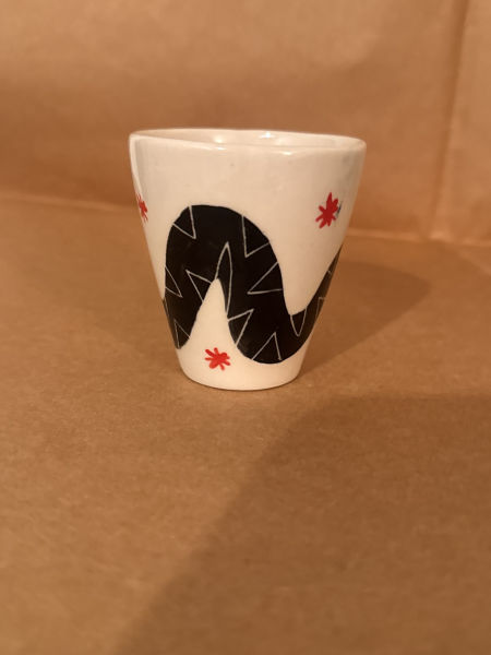 Czarka Espresso Waz biała zdjęcie 1