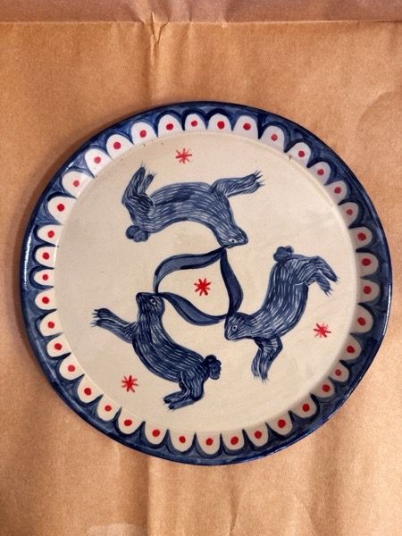 Króliki talerz 22cm 