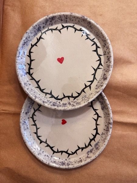 zestaw 2 talerzy LOVE 22cm