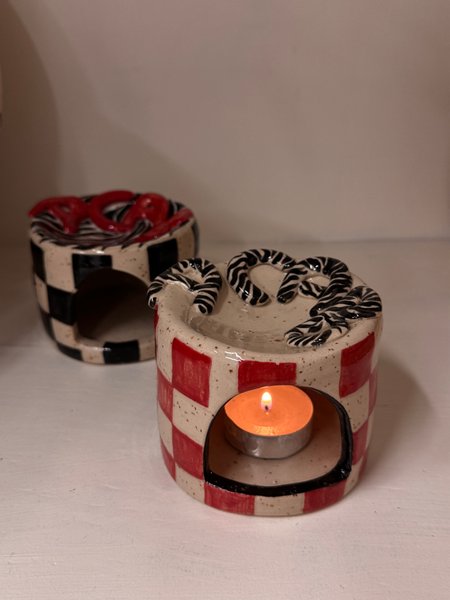 Oil Burner ACAB red chessboard